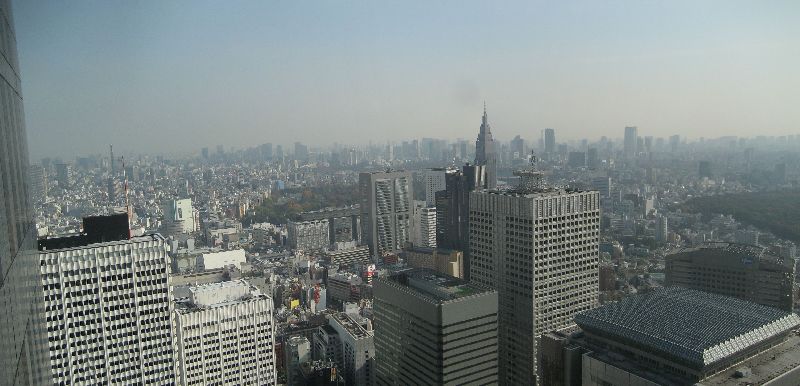 Tokyo Panorama from Top of Government Building
