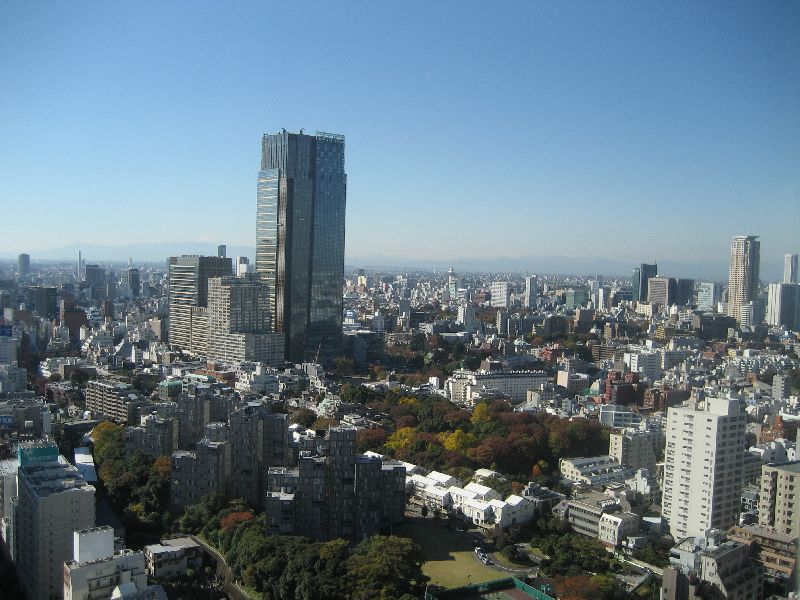 Downtown Tokyo from Tokyo Tower