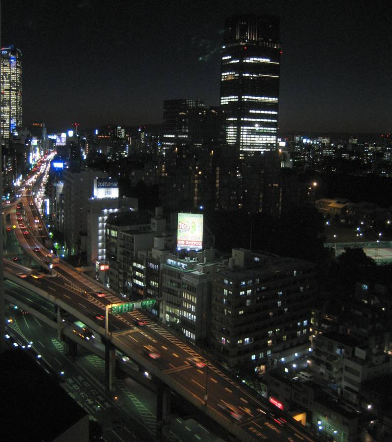 Looking Toward Roppongi from Ark Hills - Nighttime